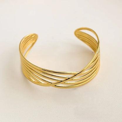 Crisscross 1 Adjustable Cuff Bangle