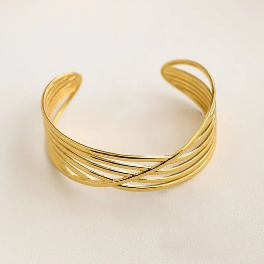 Crisscross 1 Adjustable Cuff Bangle