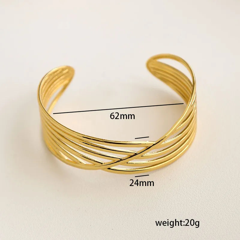 Crisscross 1 Adjustable Cuff Bangle