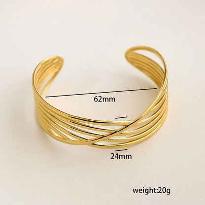 Crisscross 1 Adjustable Cuff Bangle