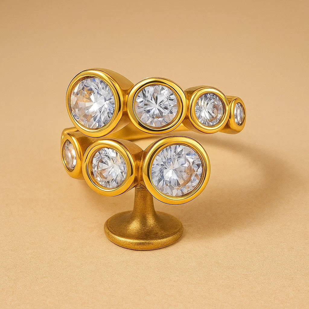 Crossover Shine Adjustable Ring
