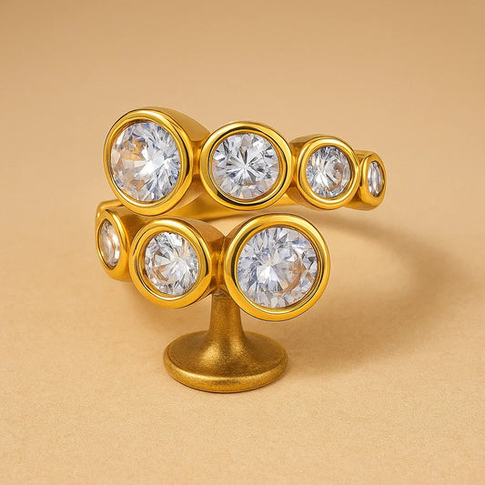 Crossover Shine Adjustable Ring