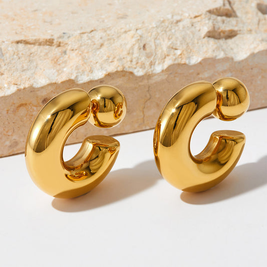 Dome Shaped Ear Studs