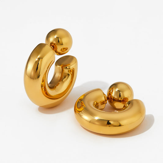 Dome Shaped Ear Studs