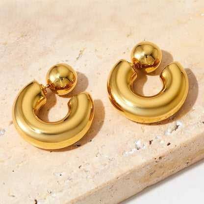 Dome Shaped Ear Studs