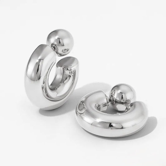 Dome Shaped  Ear Studs