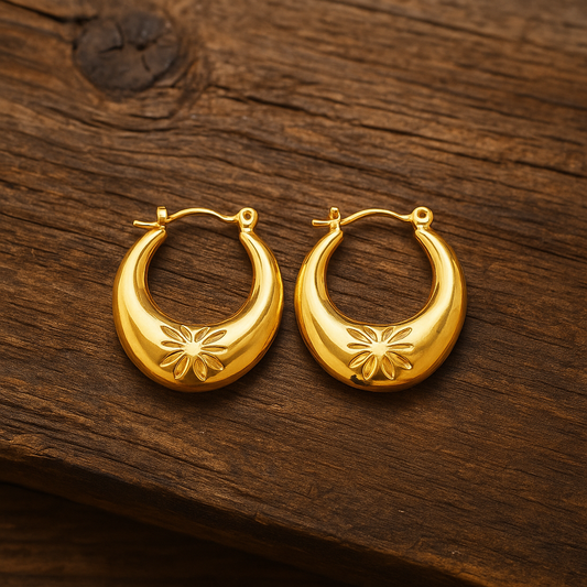 Flower Shape Hoops