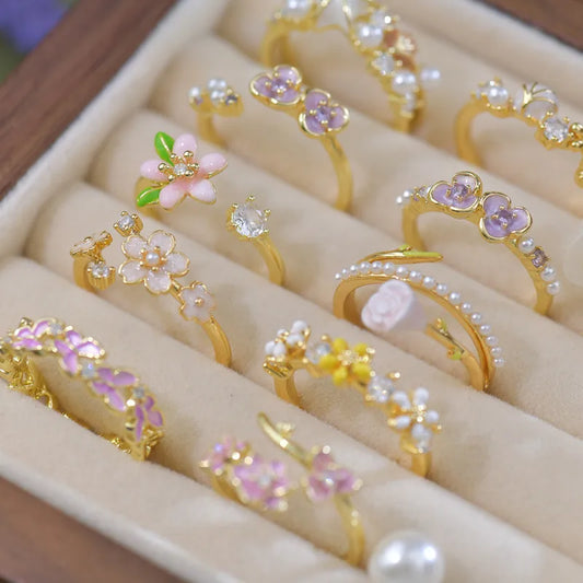 Starfish Pearl French Style Adjustment Ring