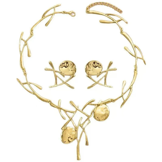 Frozen Style Necklace Earrings Set