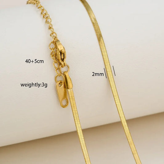 Golden Herringbone Chain