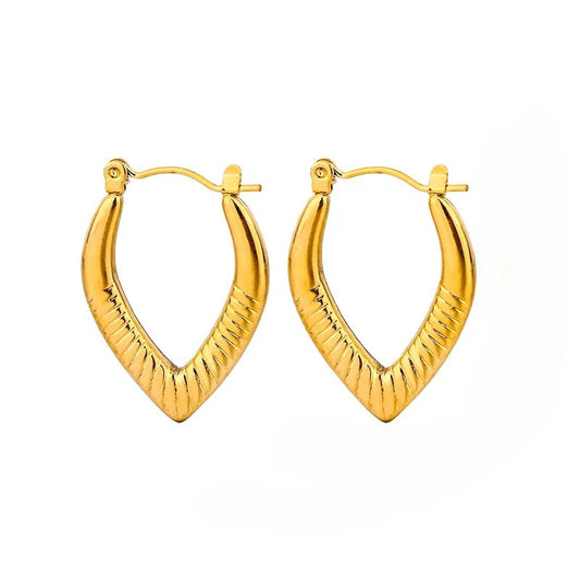 Heart Shape Hoops