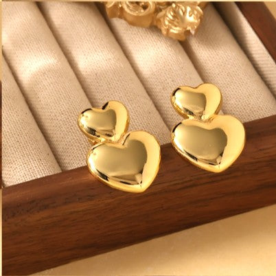 Heart Shape Ear Danglers