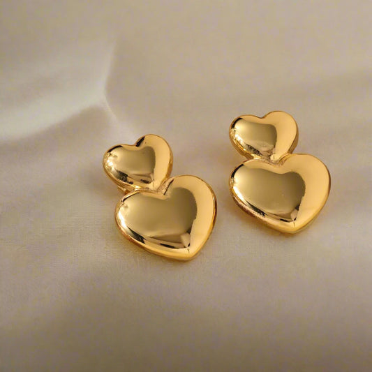 Heart Shape Ear Danglers