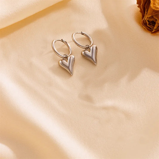 Heart Shape Peach Ear Clip