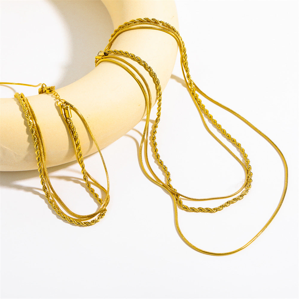Golden Grace Layered Chain