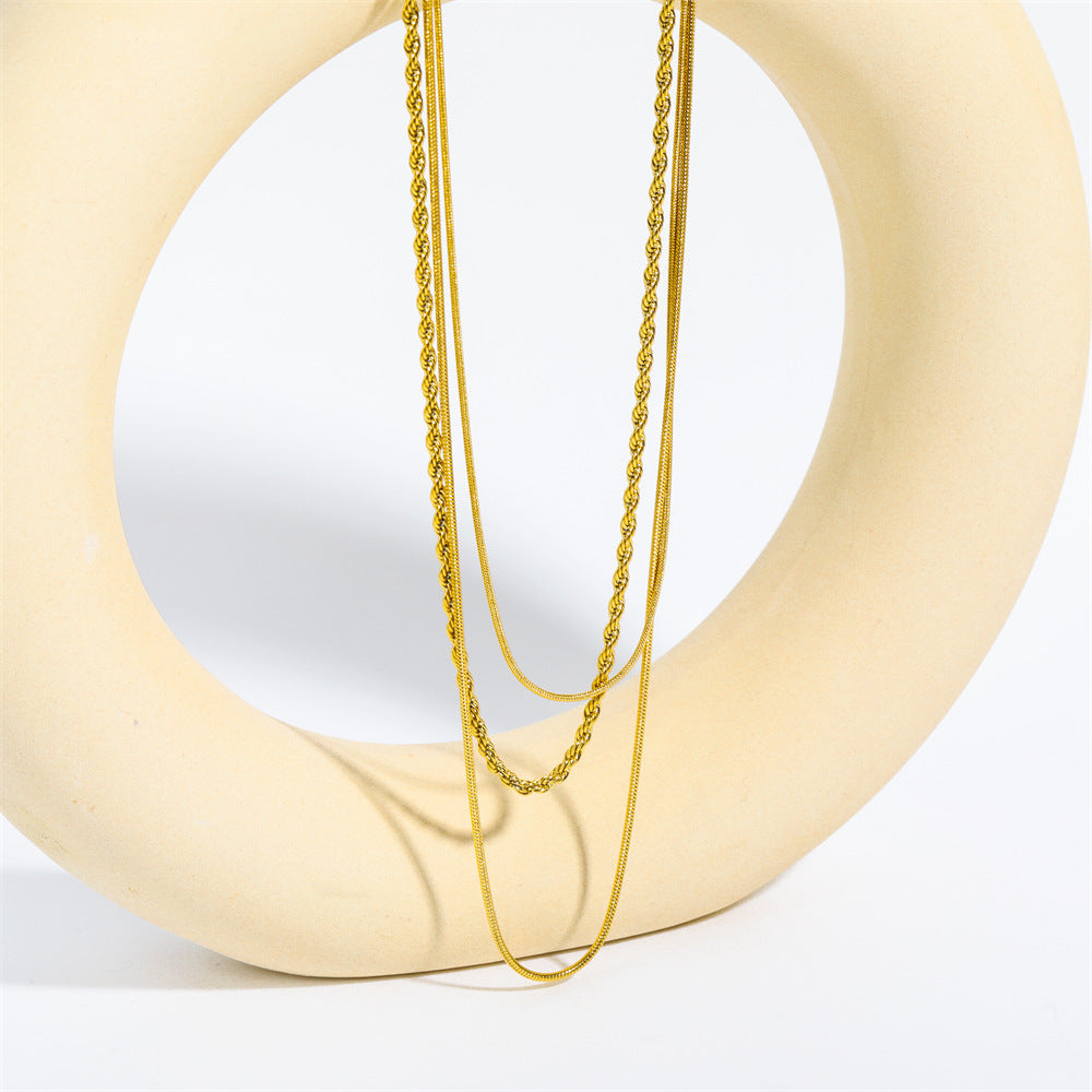 Golden Grace Layered Chain
