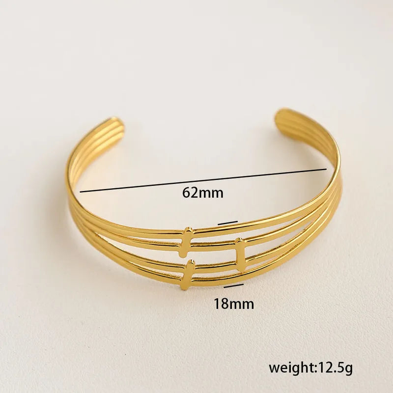 Minimalist Elegant Open Cuff Bracelet