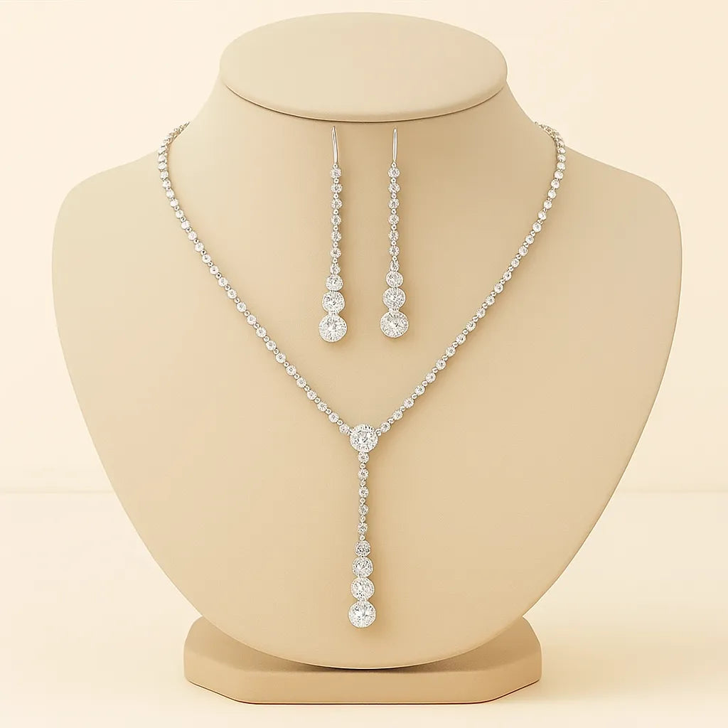 Moonlight Necklace Earrings Set
