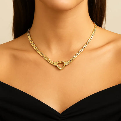 Open Heart Chunky Chain