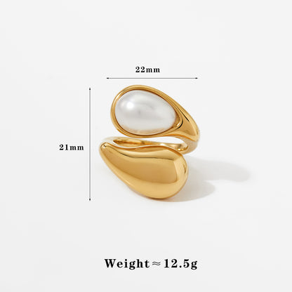 Pearl Tiger-eye Ring
