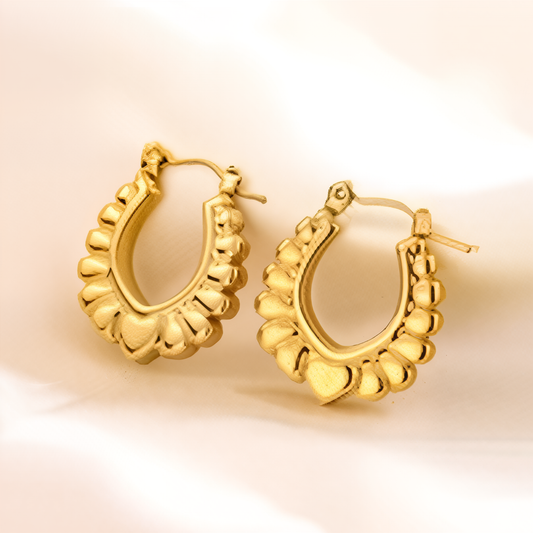 Petal Heart Hoops