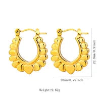 Petal Heart Hoops