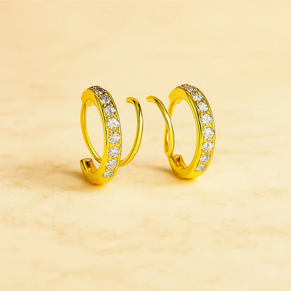 Radiant Stone Hoops