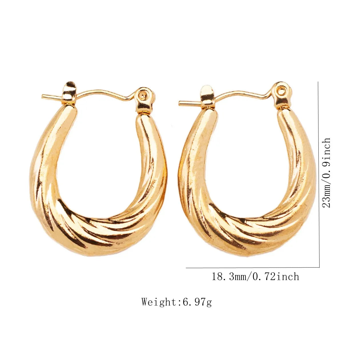 Raindrop Hemp Hoop Earrings