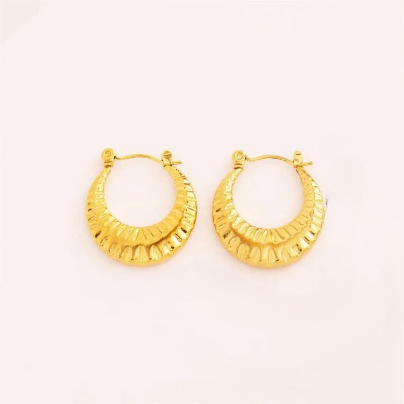 Sculpted Hoops