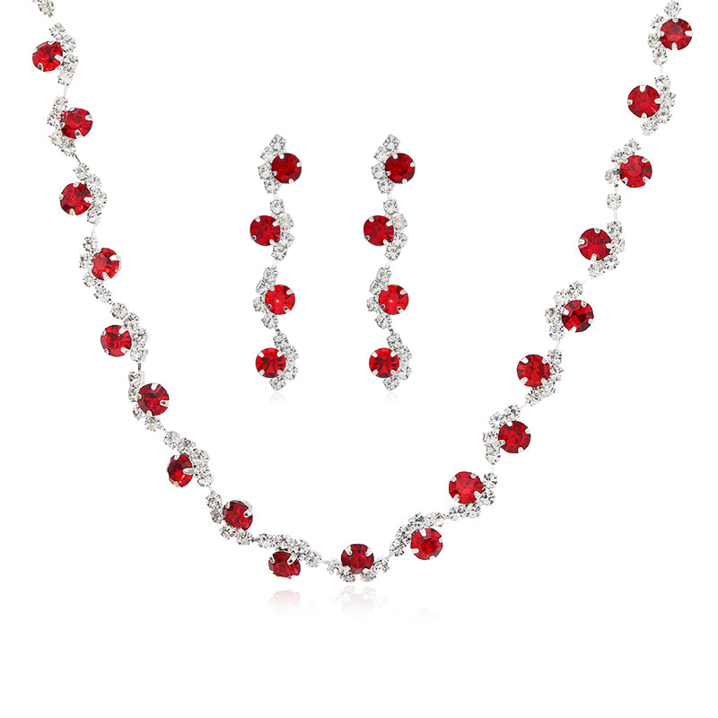 Shiny Waves Necklace Set