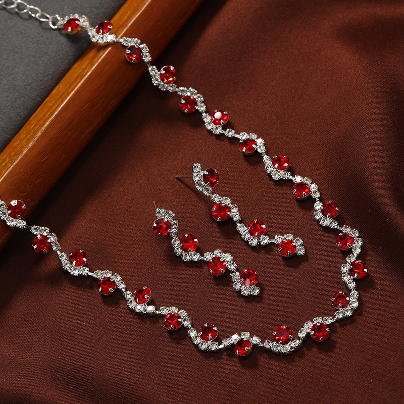 Shiny Waves Necklace Set