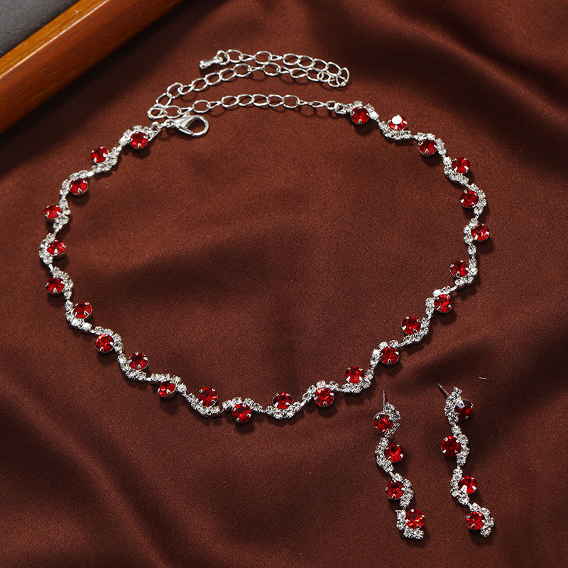 Shiny Waves Necklace Set