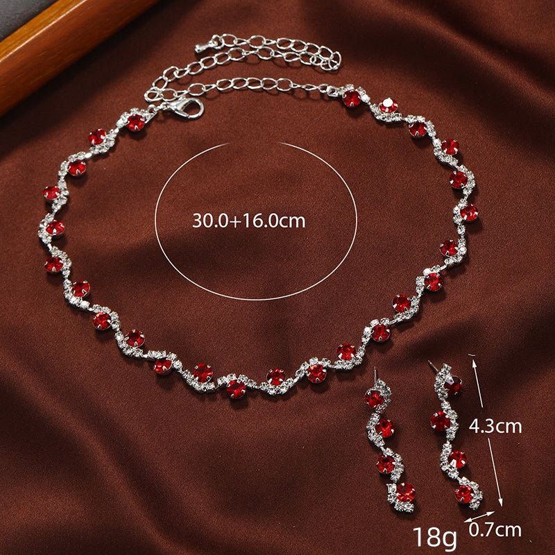 Shiny Waves Necklace Set
