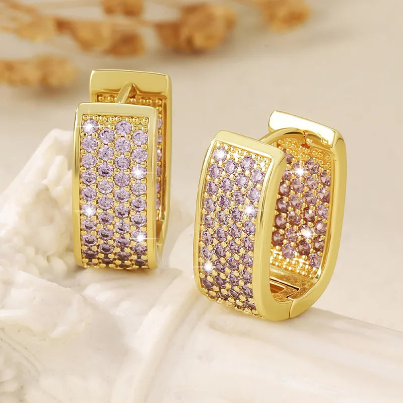Sparkling Embrace Hoop Earrings