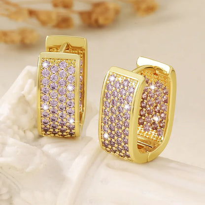 Sparkling Embrace Hoop Earrings