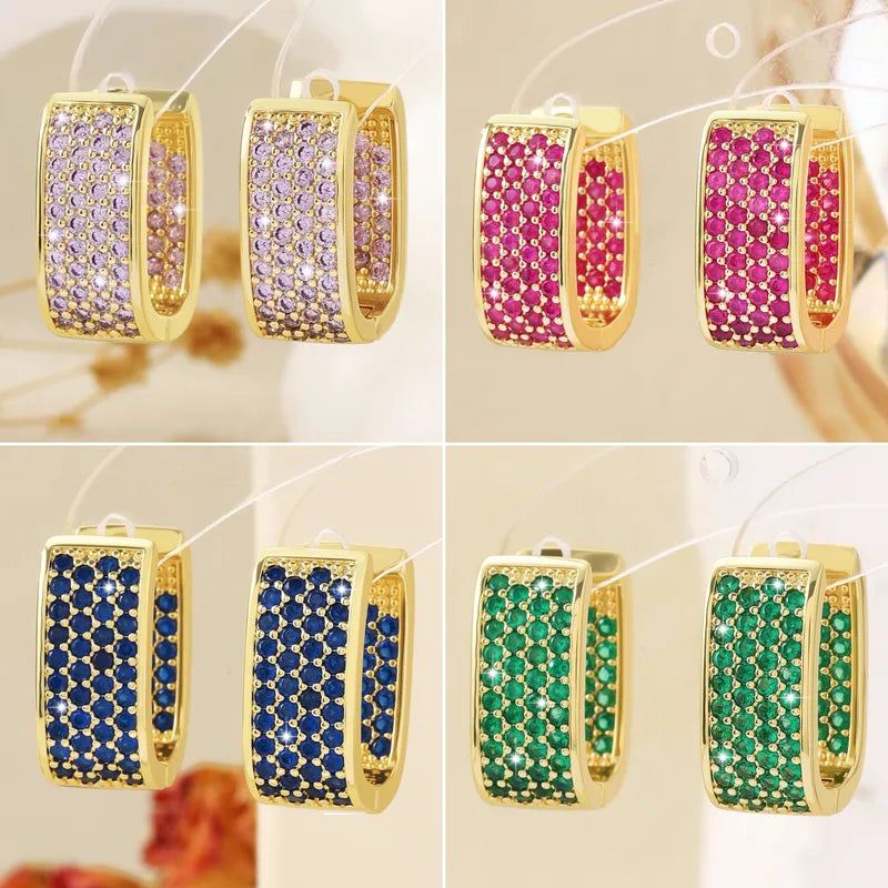 Sparkling Embrace Hoop Earrings