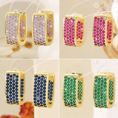 Sparkling Embrace Hoop Earrings