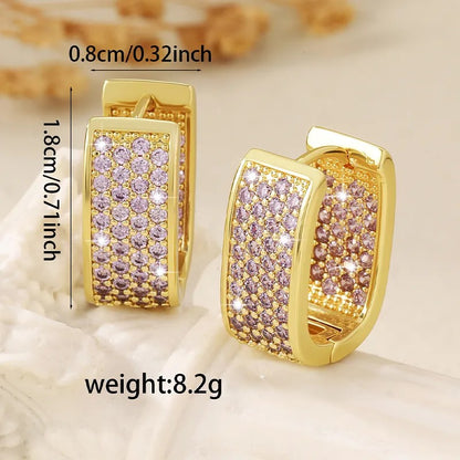 Sparkling Embrace Hoop Earrings