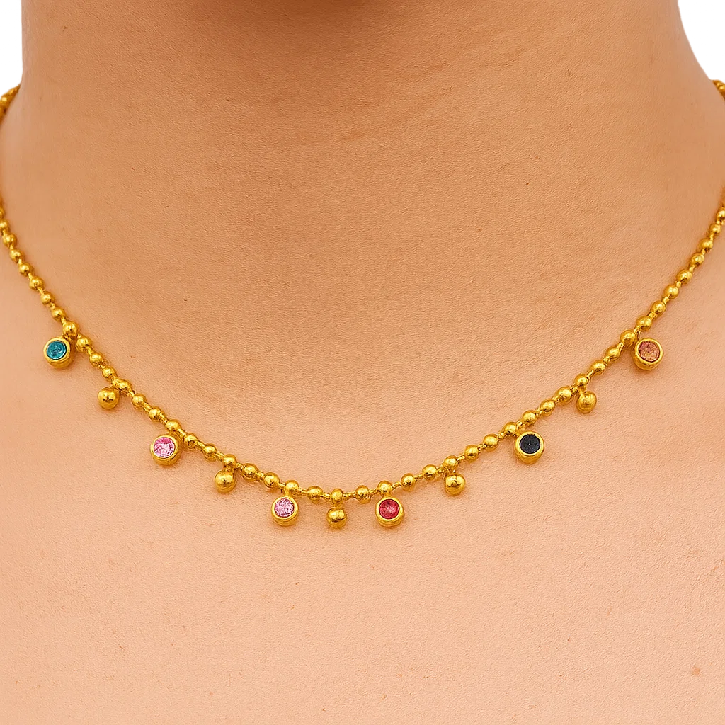 Spectrum Beaded Necklace