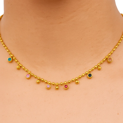 Spectrum Beaded Necklace