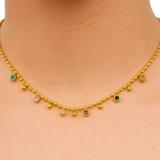 Spectrum Beaded Necklace