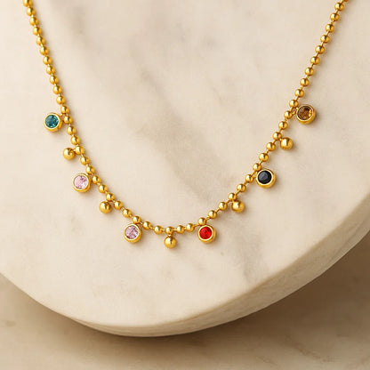 Spectrum Beaded Necklace