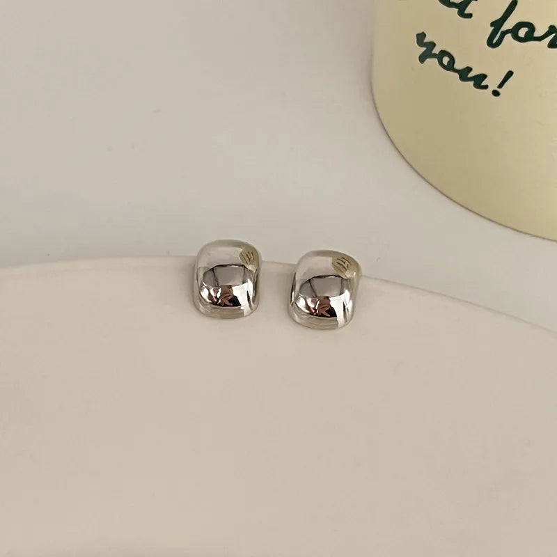 Thick Dome Huggie Earrings