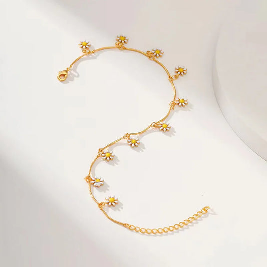 White Flower Bracelet