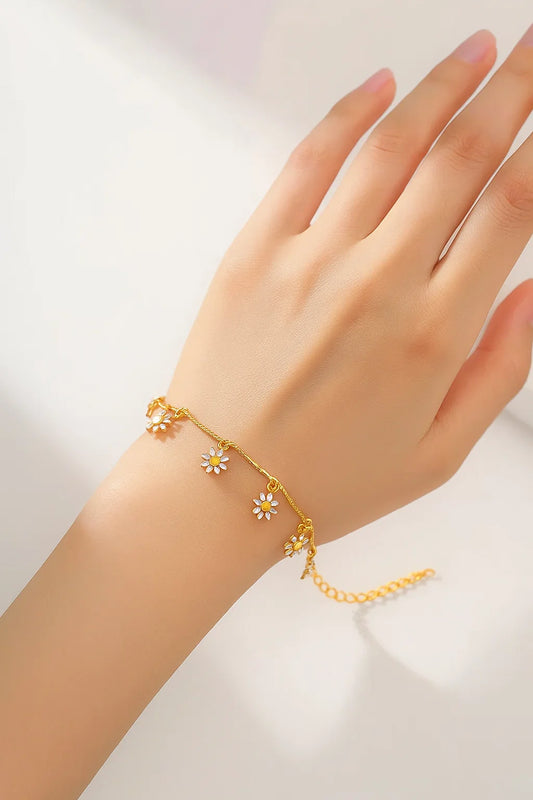 White Flower Bracelet