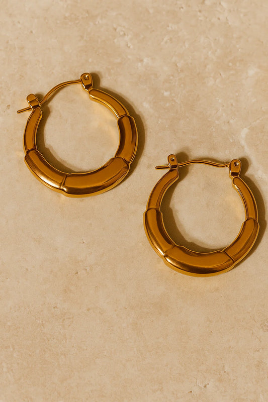 Round Hoop Earrings