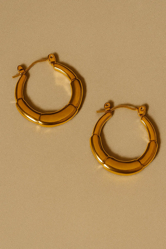 Round Hoop Earrings