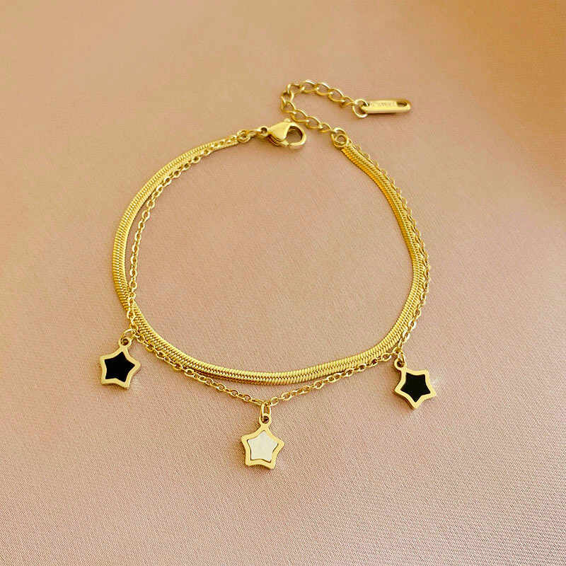 Starry Charm Necklace & Bracelet Set