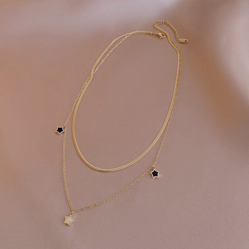 Starry Charm Necklace & Bracelet Set
