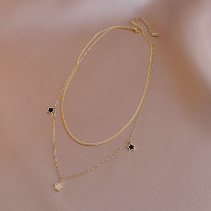 Starry Charm Necklace & Bracelet Set